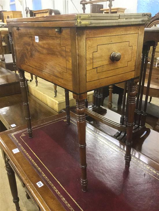 George IV mahogany sewing table